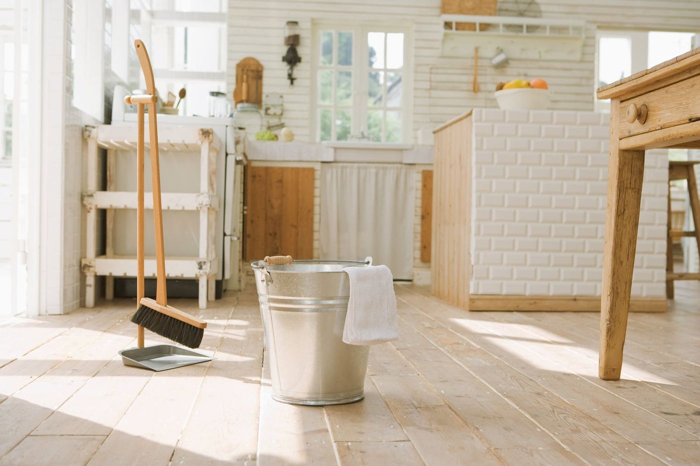 Bright clean kitchen interior